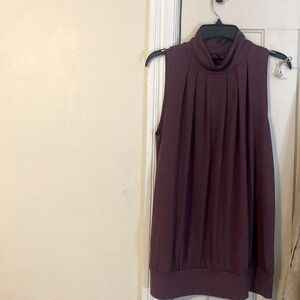 Plum colored sleeveless top
